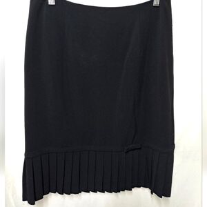 Y2K AGB Byer California Black Women’s Skirt With Pleats And Bow Size 12